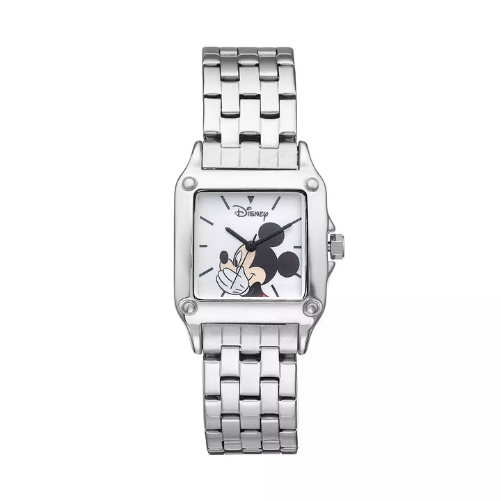 Disney's Mickey Mouse Women's Square Stainless Steel Watch MSRP $67