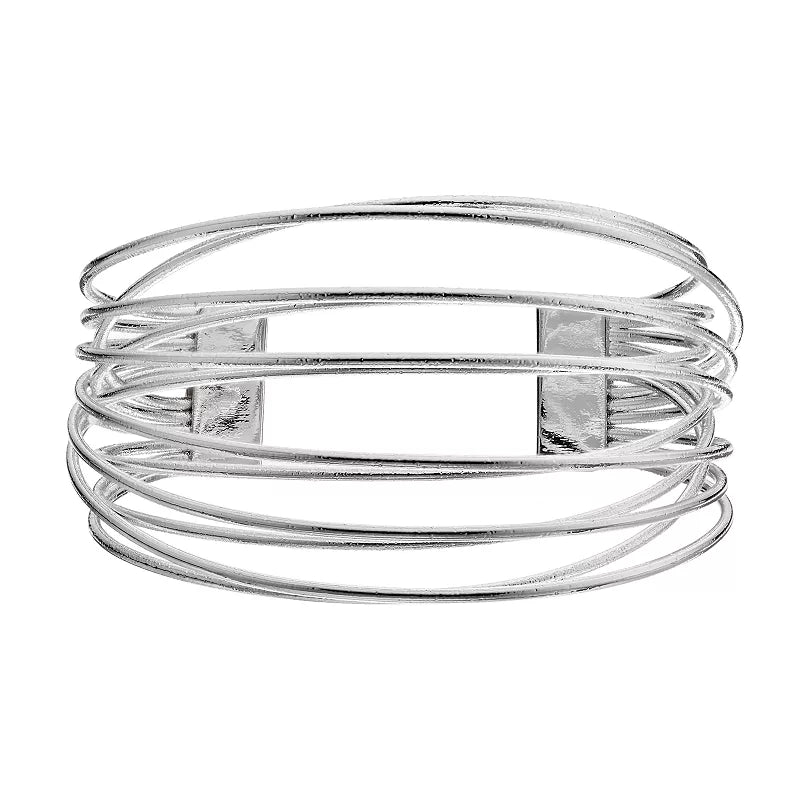 Sonoma Goods for Life Crisscross Wire Multi Row Cuff Bracelet