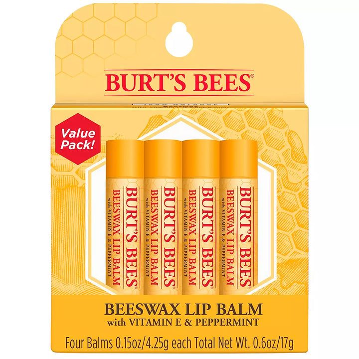 Burt's Bees 4-Pack Lip Balm