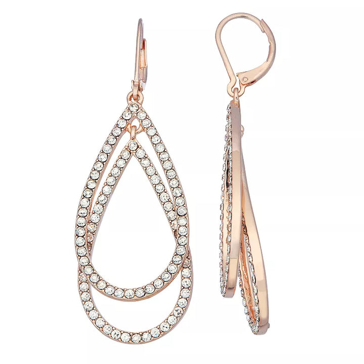 Simply Vera Vera Wang Layered Teardrop Earrings