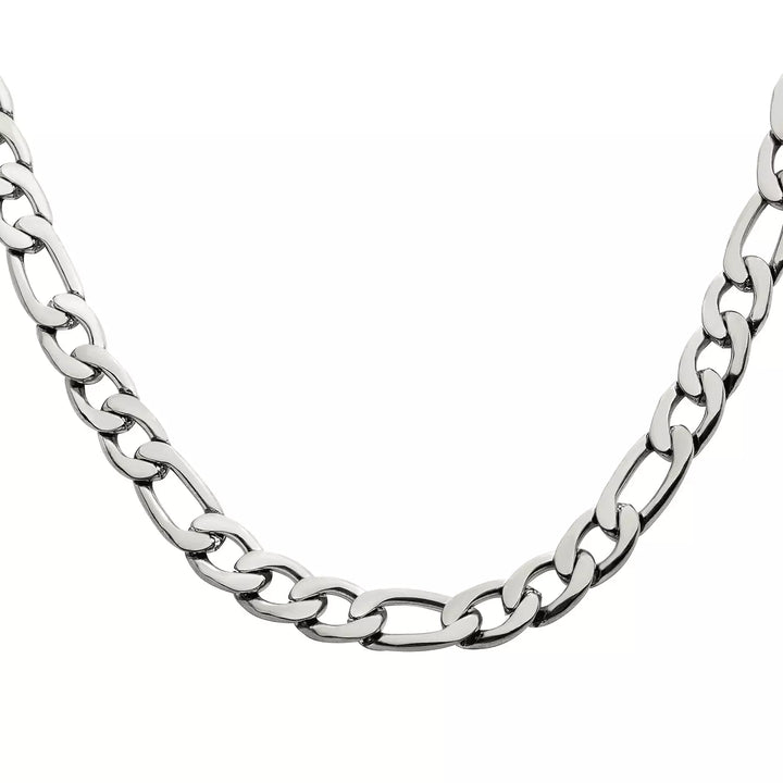 Stainless Steel Figaro Chain Necklace