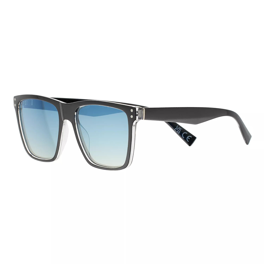 Men's Square Blue Gradient Lens Sunglasses