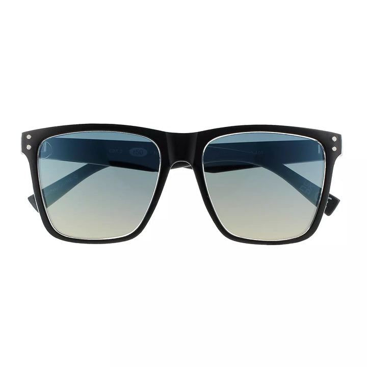 Men's Square Blue Gradient Lens Sunglasses