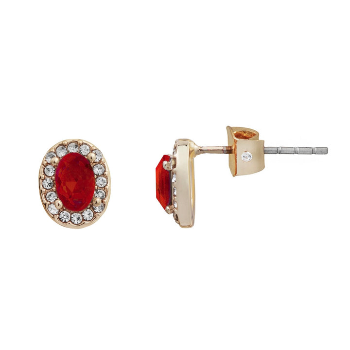 LC Lauren Conrad Oval Halo Stud Earrings