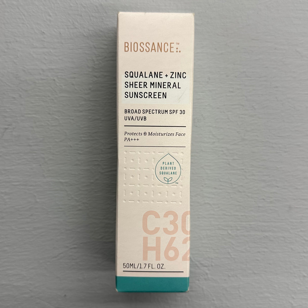 Biossance Squalane + Zinc Sheer Mineral Sunscreen SPF 30 - Bulk