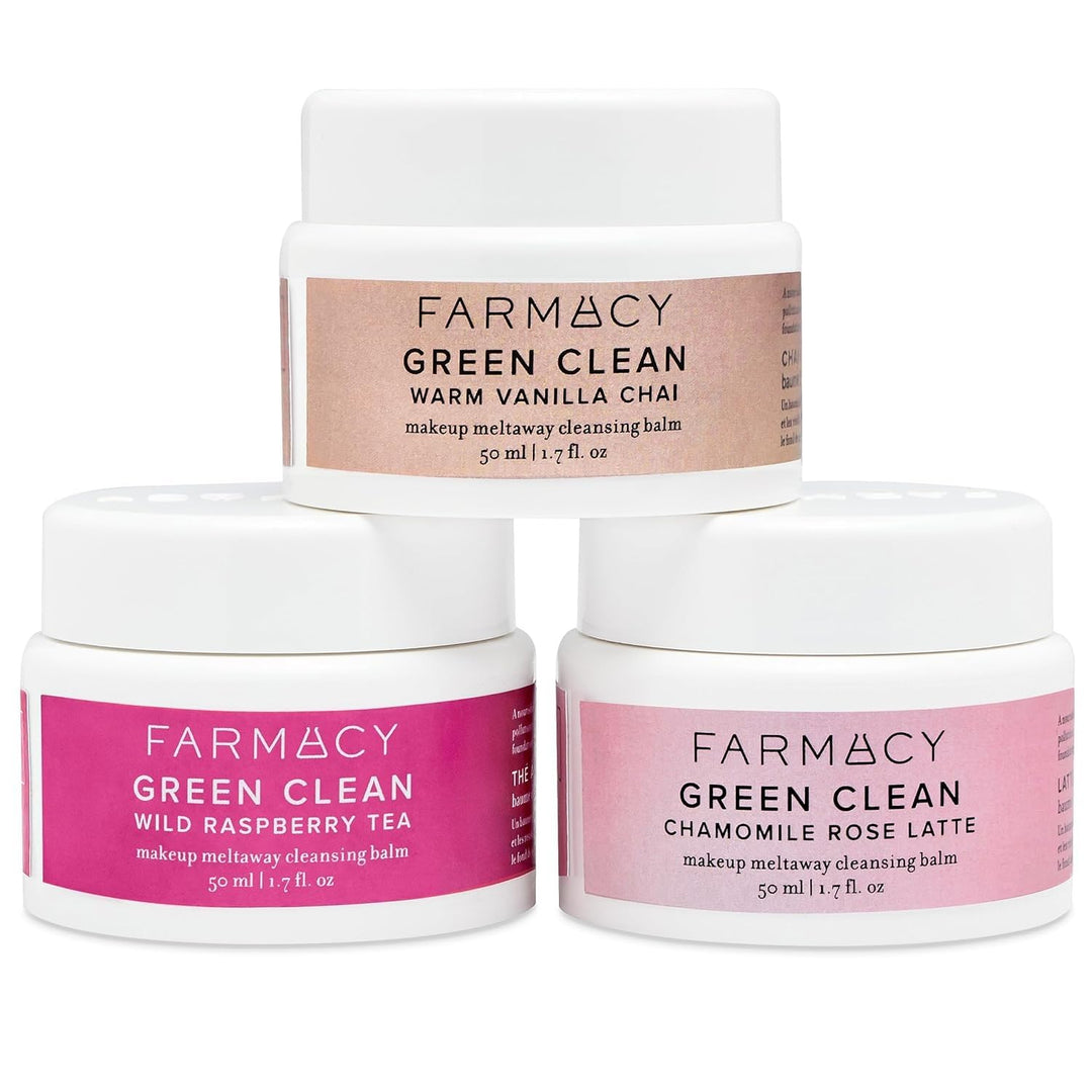 Farmacy Green Clean Makeup Meltaway Cleansing Balm Tea Collection