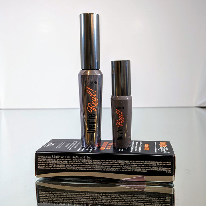 Benefit Cosmetics Get Real Duo Full & Mini Size 36 Hour Longwear Beyond Mascara