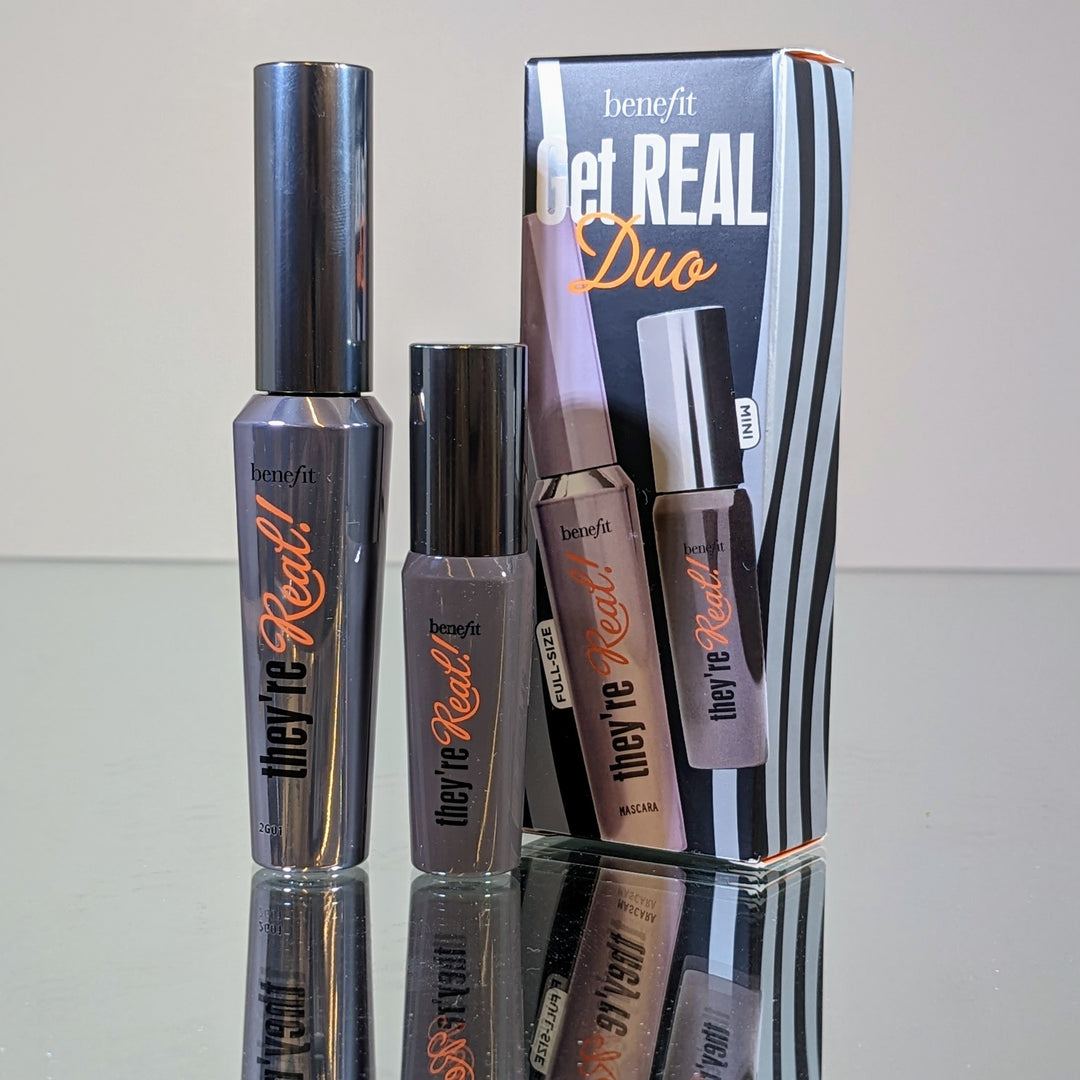 Benefit Cosmetics Get Real Duo Full & Mini Size 36 Hour Longwear Beyond Mascara