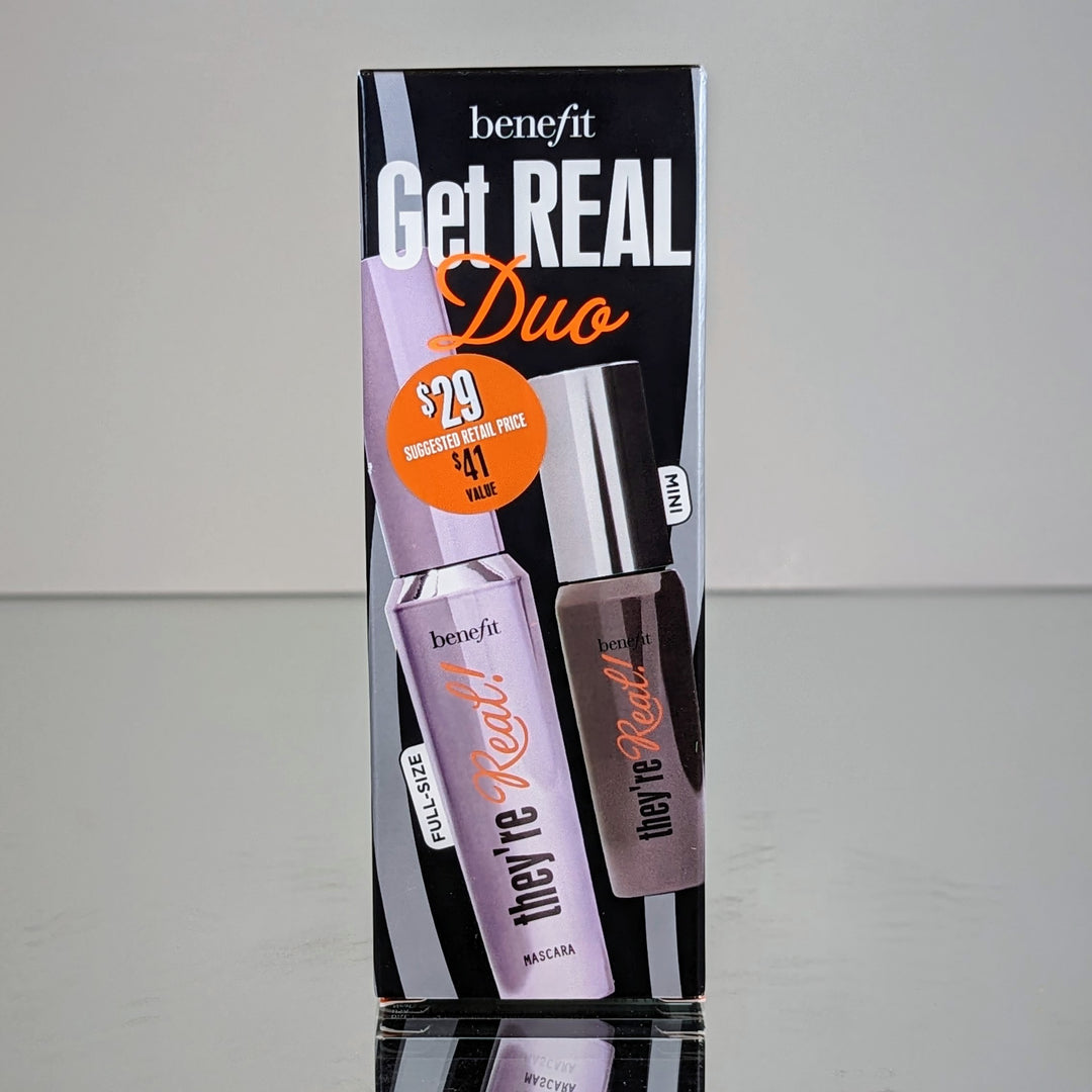 Benefit Cosmetics Get Real Duo Full & Mini Size 36 Hour Longwear Beyond Mascara