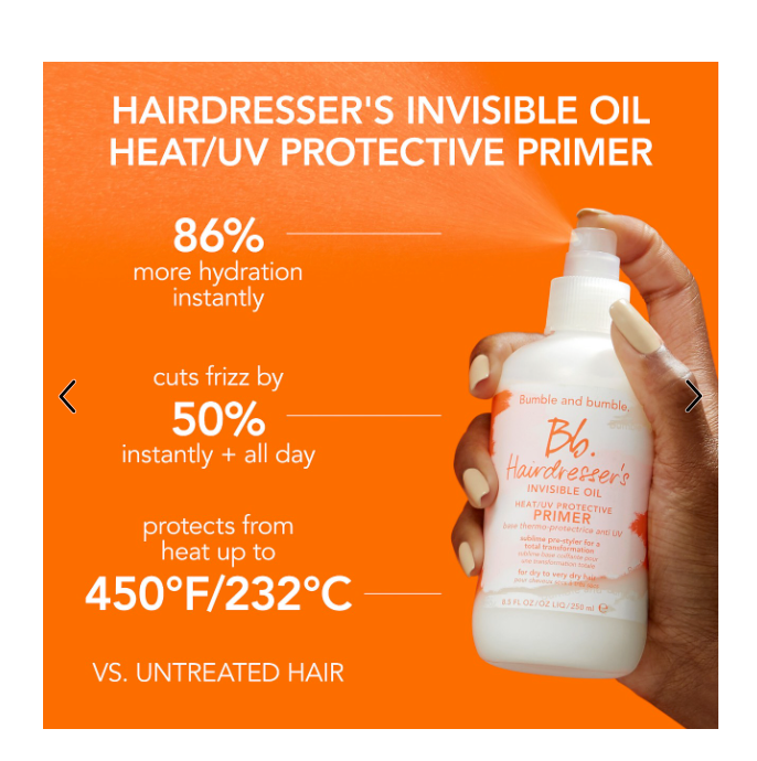 Bumble and bumble Hairdresser’s Invisible Oil Heat/UV Protective Primer (8.5oz)