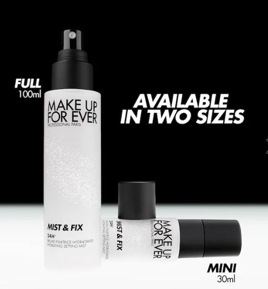 MAKE UP FOR EVER Mist & Fix 24HR Hydrating Setting Spray (Select Size)