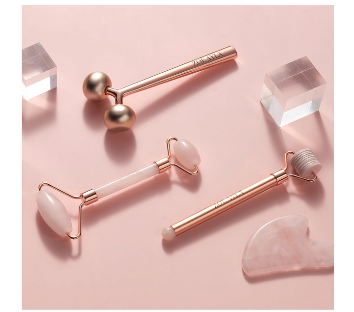 Zoe Ayla Rose Quartz Facial Roller