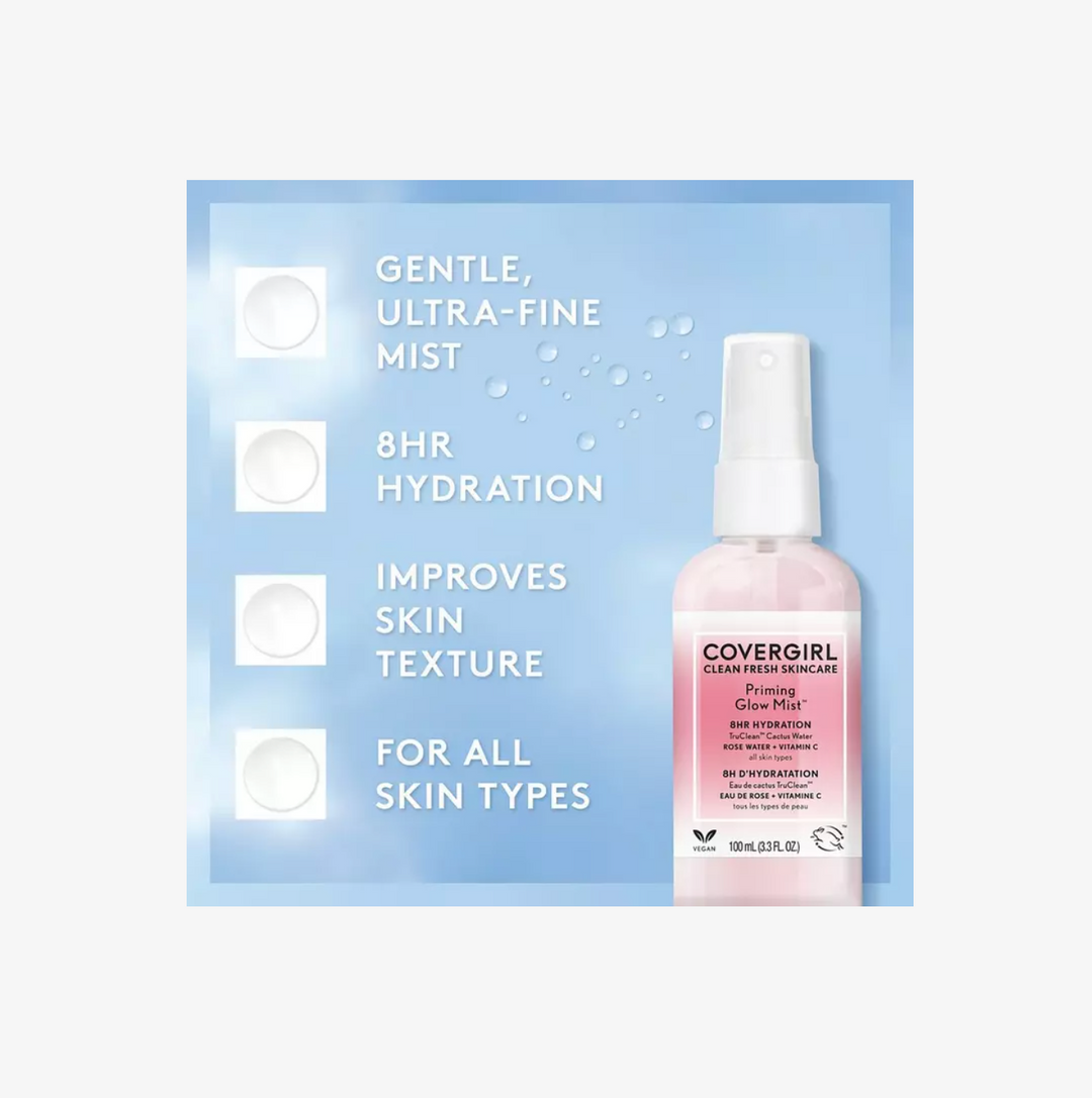 CoverGirl Clean Fresh Skincare Priming Glow Mist (3.3oz)