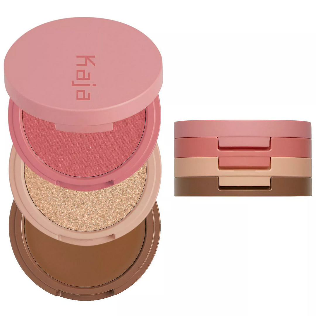 Kaja Face Bento Cream Bronzer, Powder Blush & Highlighter Sculpting Trio