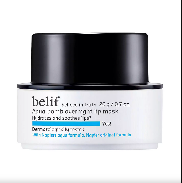 belif Aqua Bomb Overnight Lip Mask with Shea Butter