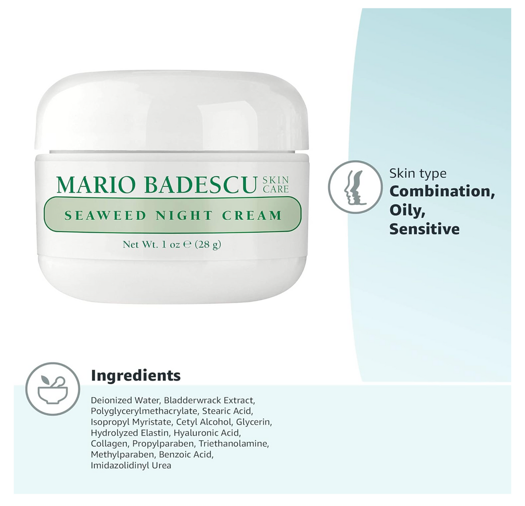 Mario Badescu Seaweed Night Cream- 1oz