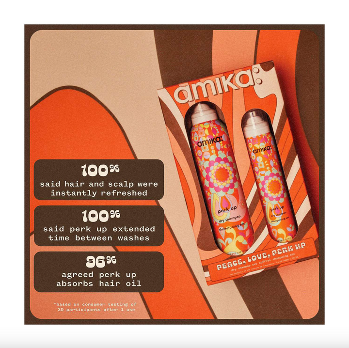 amika Peace, Love, Perk Up Dry Shampoo Set