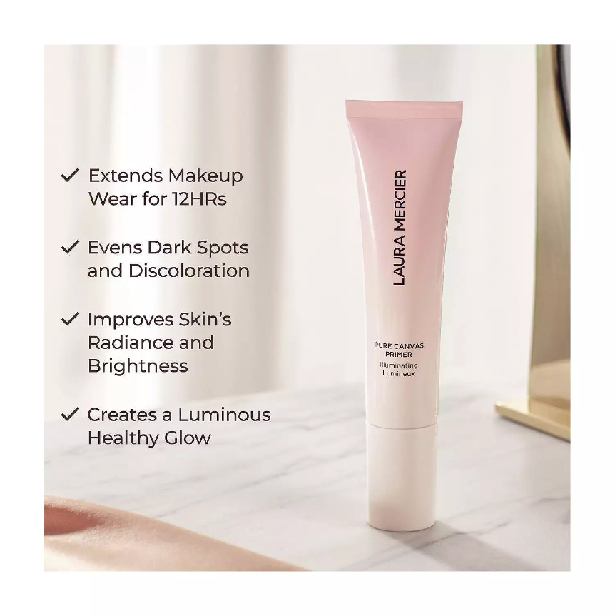 Laura Mercier Pure Canvas Primer Mini (0.5oz) - Illuminating (New Formula)