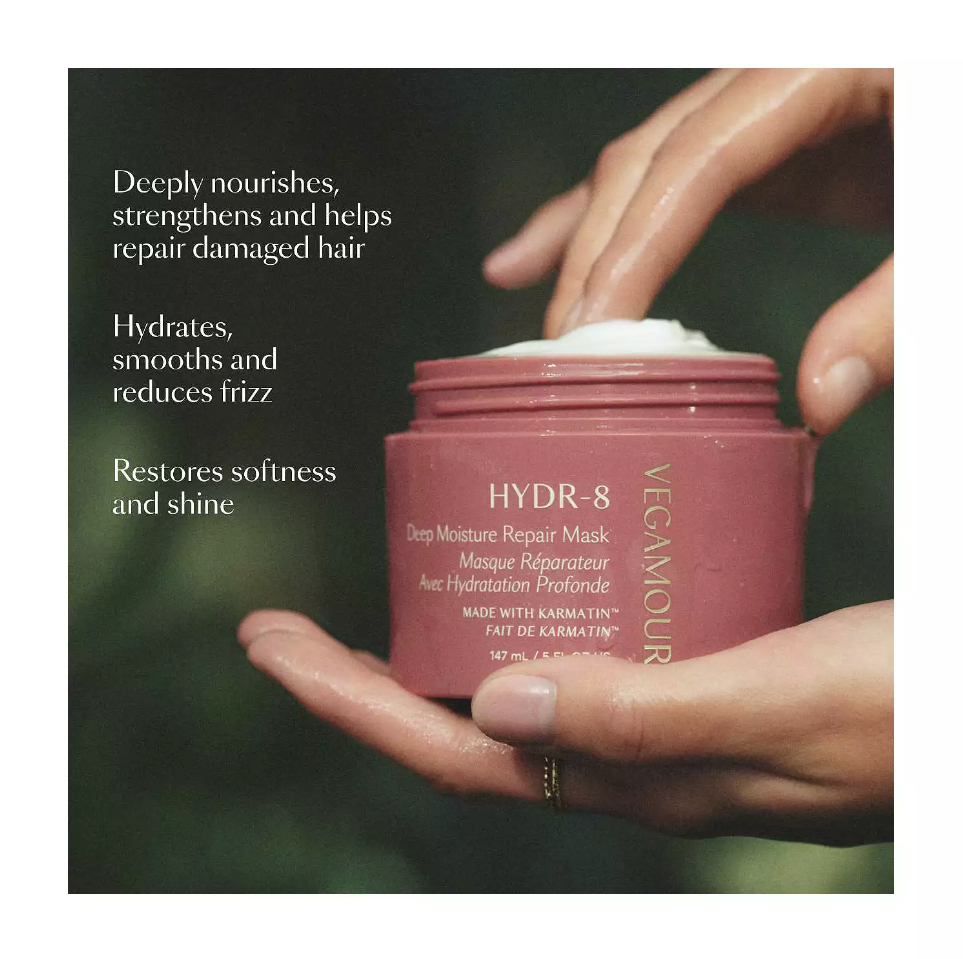 Vegamour HYDR-8 Deep Moisture Repair Mask for Dry, Damaged Hair - 5oz