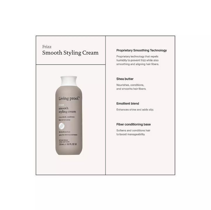 Living Proof No Frizz Smooth Styling Cream - 2oz