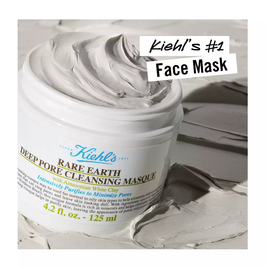 Kiehl's Since 1851 Rare Earth Deep Pore Minimizing Cleansing Clay Mask - 0.5oz