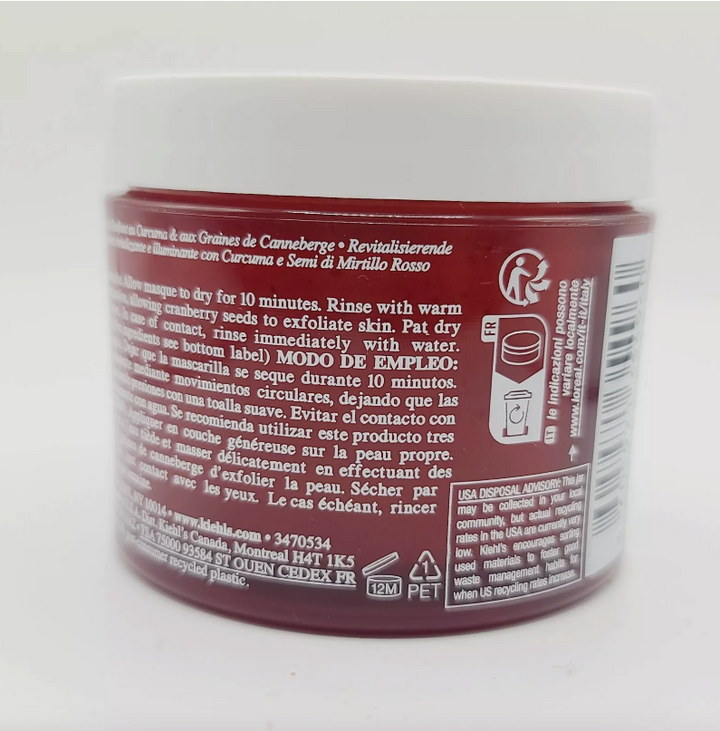 Kiehl's Turmeric & Cranberry Seed Revitalizing Radiance Masque - 3.4oz