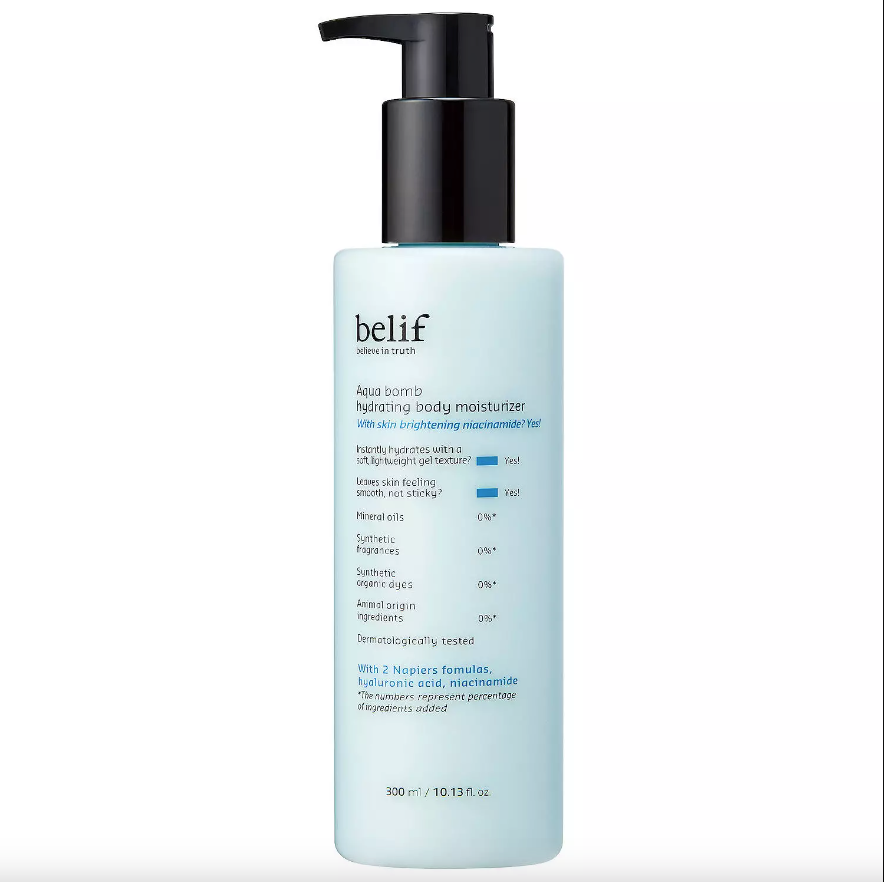 belif Aqua Bomb Hydrating Body Moisturizer w/ Niacinamide & Hyaluronic Acid - 10oz