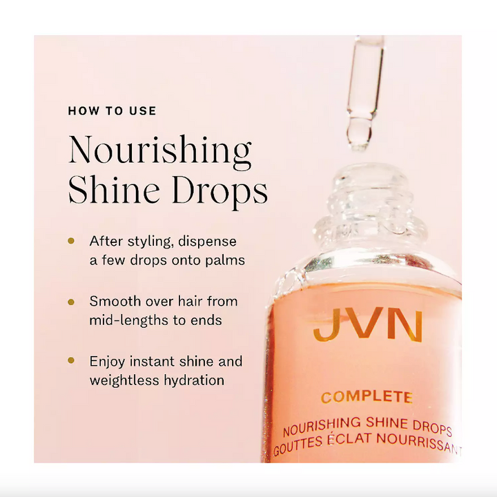 JVN Complete Nourishing Hair Oil Shine Drops - 1.7oz