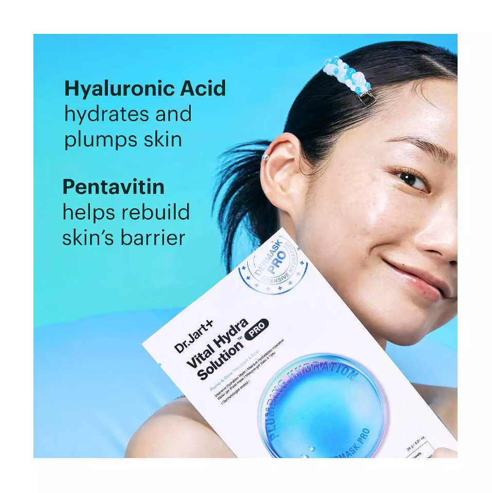 Dr. Jart Vital Hydra Solution PRO Glow Face Mask with Hyaluronic Acid