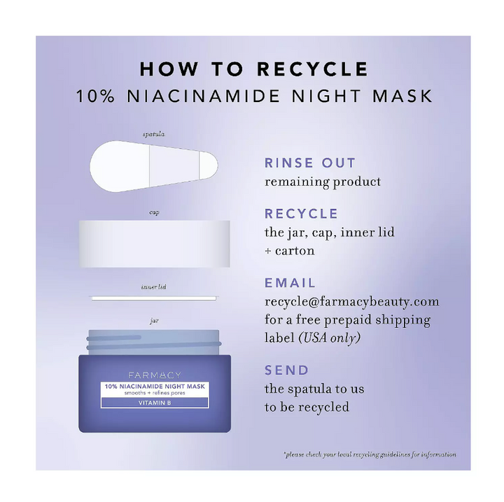 Farmacy 10% Niacinamide Night Mask - 1.7oz