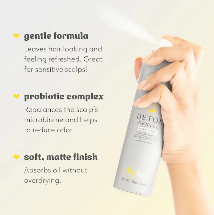 Drybar Detox Gentle Dry Shampoo Sensitive Scalp - 3.5oz