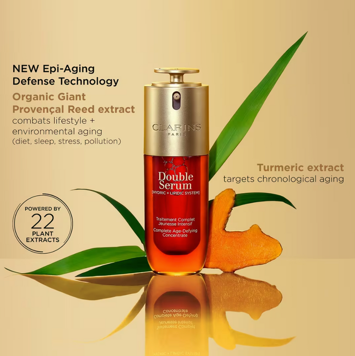 Clarins Double Serum Anti-Aging to Firm, Boost Radiance and Refine Pores