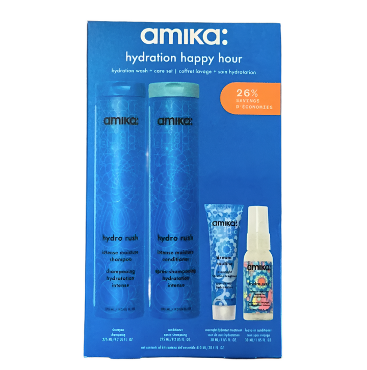 amika Hydration Happy Hour Wash + Care Hair Set