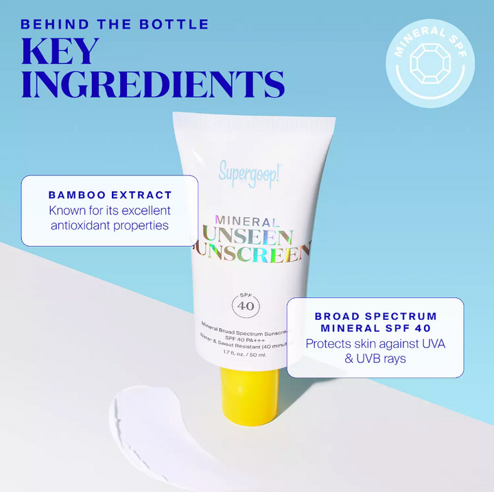 Supergoop! Mineral Unseen Sunscreen SPF 40 - 1.7oz