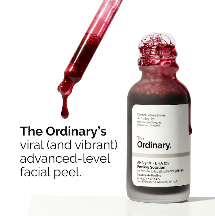 The Ordinary AHA 30% + BHA 2% Exfoliating Peeling Solution 30mL