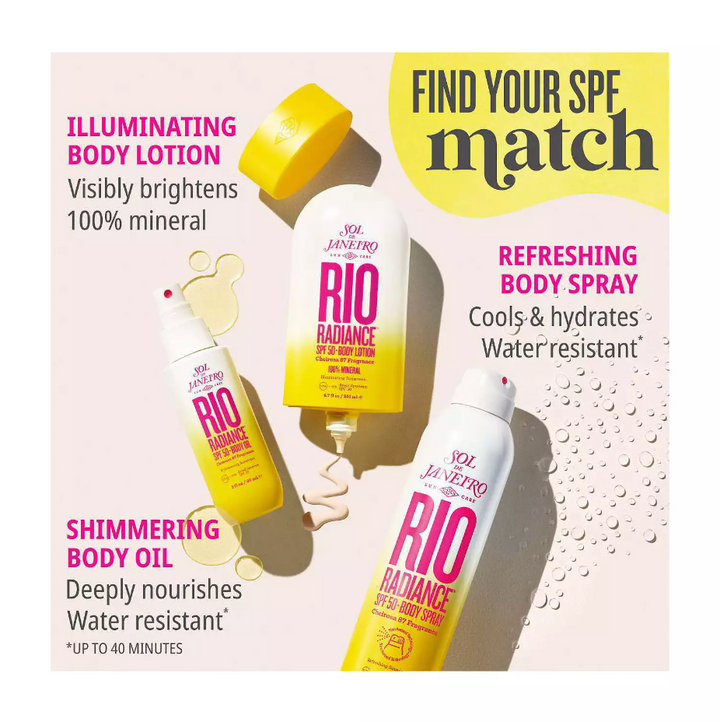 Sol de Janeiro Rio Radiance SPF 50 Mineral Body Lotion Sunscreen with Niacinamide