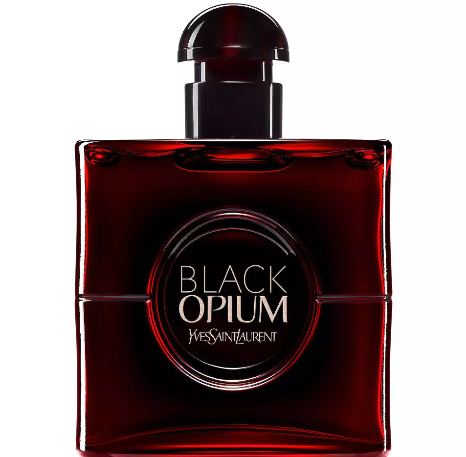 Yves Saint Laurent Black Opium Eau de Parfum Over Red