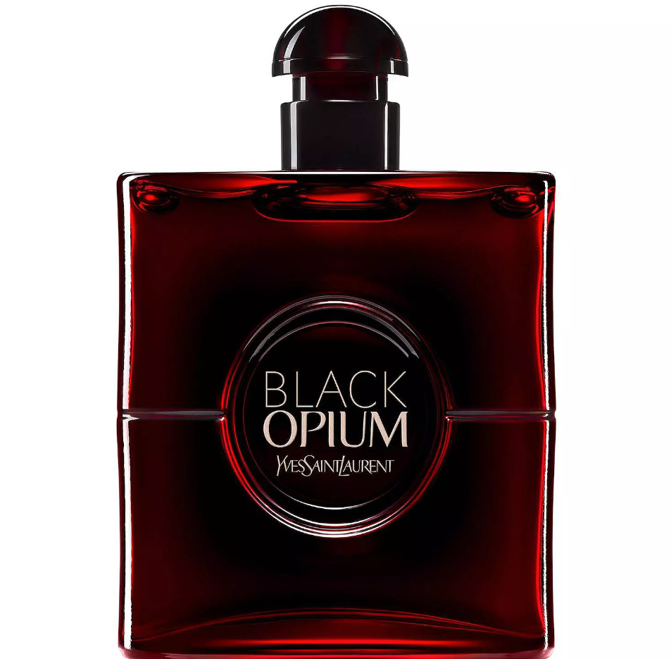 Yves Saint Laurent Black Opium Eau de Parfum Over Red