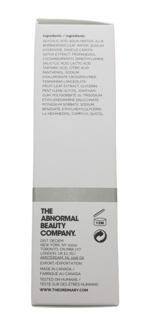 The Ordinary AHA 30% + BHA 2% Exfoliating Peeling Solution 30mL