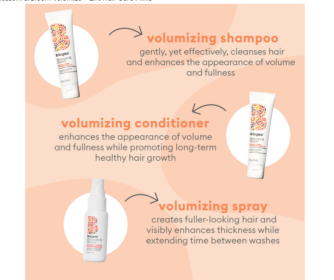 BRIOGEO Blossom & Bloom Volumize + Lift Hair Care Minis