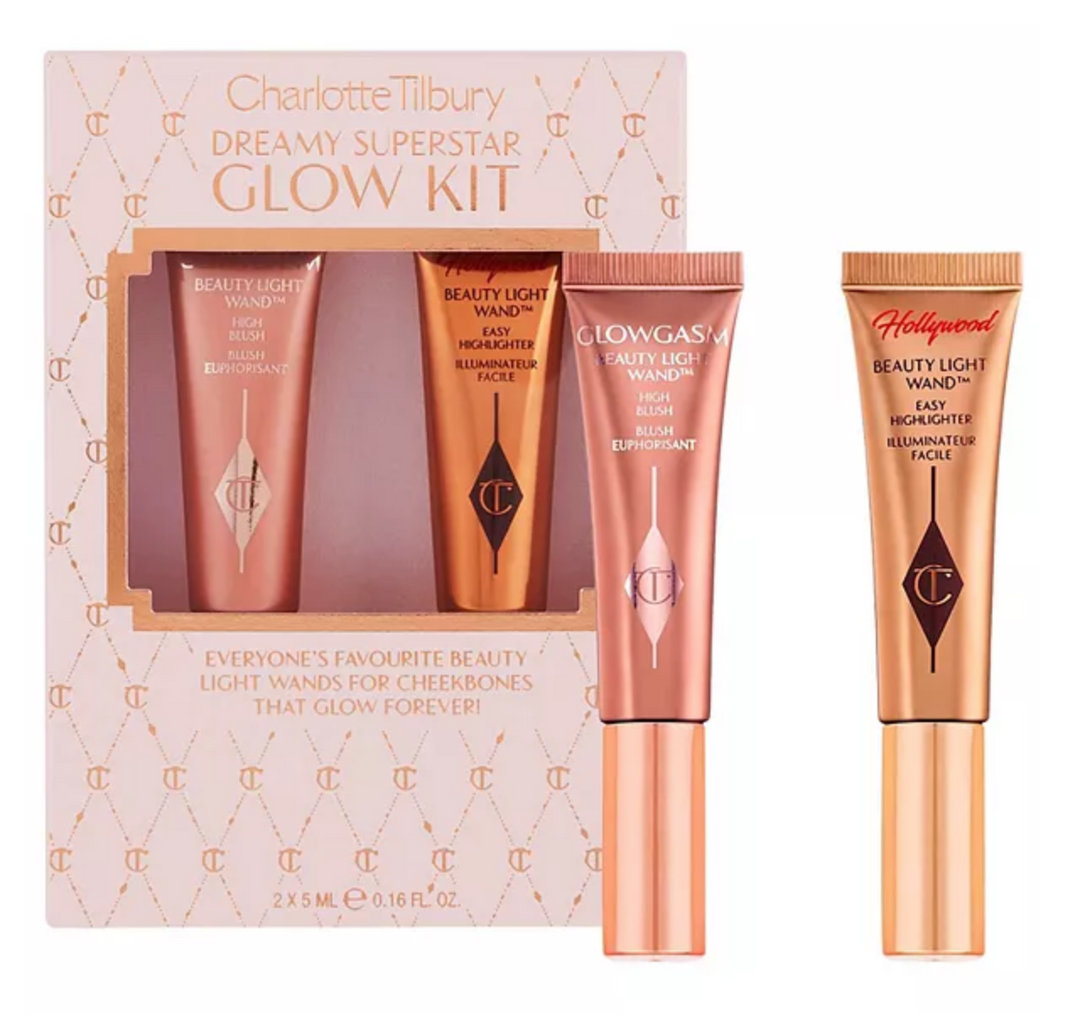 Charlotte Tilbury Dreamy Superstar Glow Kit Mini Beauty Highlighter Wand Duo Set