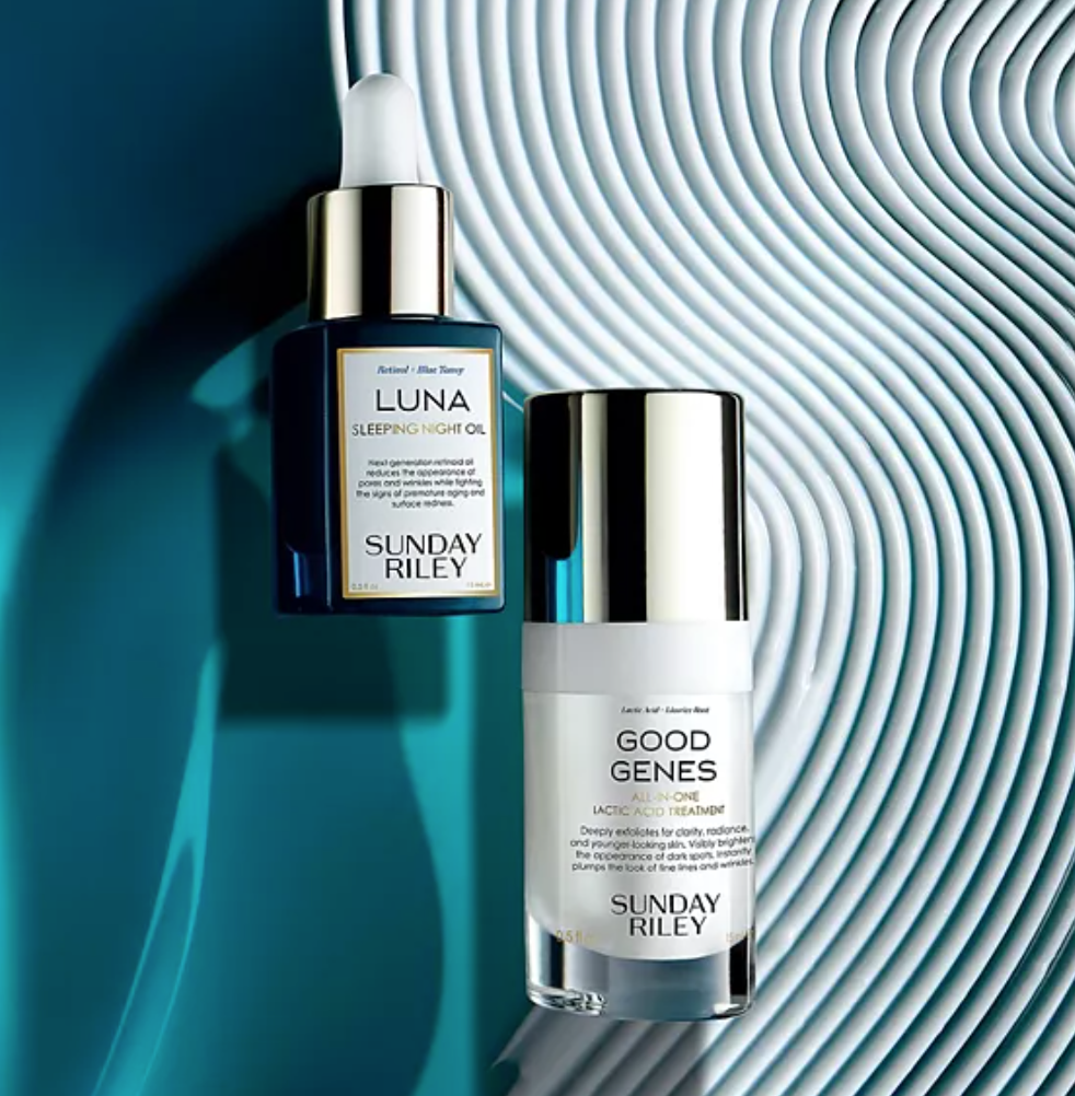 SUNDAY RILEY Power Couple Advanced Retinol and Lactic Acid Duo MSRP $72