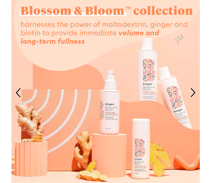 Briogeo Blossom & Bloom Ginseng + Biotin Hair Volumizing Shampoo (8floz)