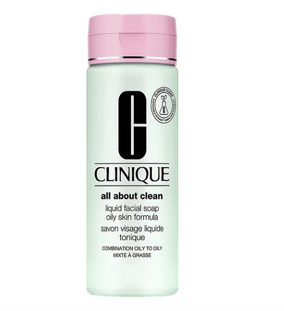 CLINIQUE All About Clean Liquid Facial Soap for oily, combination skin (Pink Cap)