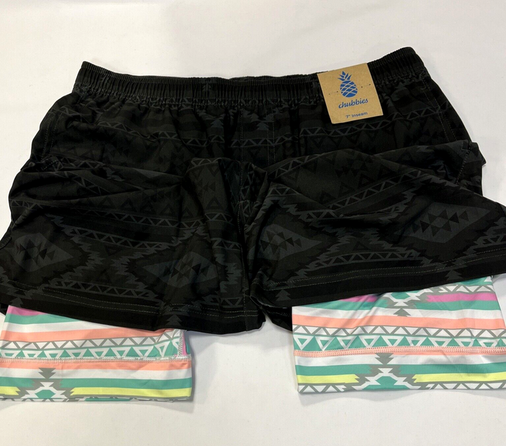 CHUBBIES "The Quest" Men's 7" Inseam Compression Shorts - Medium   MSRP: $70