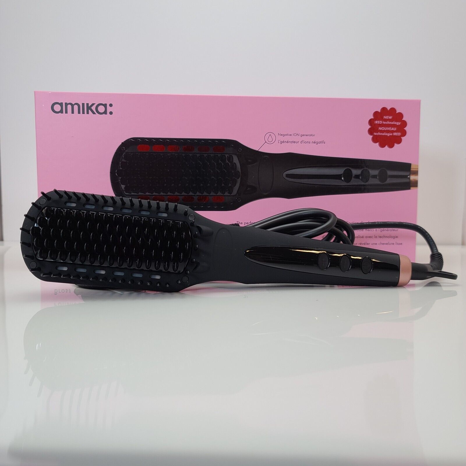 amika Polished Perfection Thermal Straightening Brush 2.0