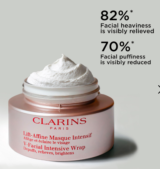 Clarins V-Facial Instant Depuffing Face Mask 2.5 oz