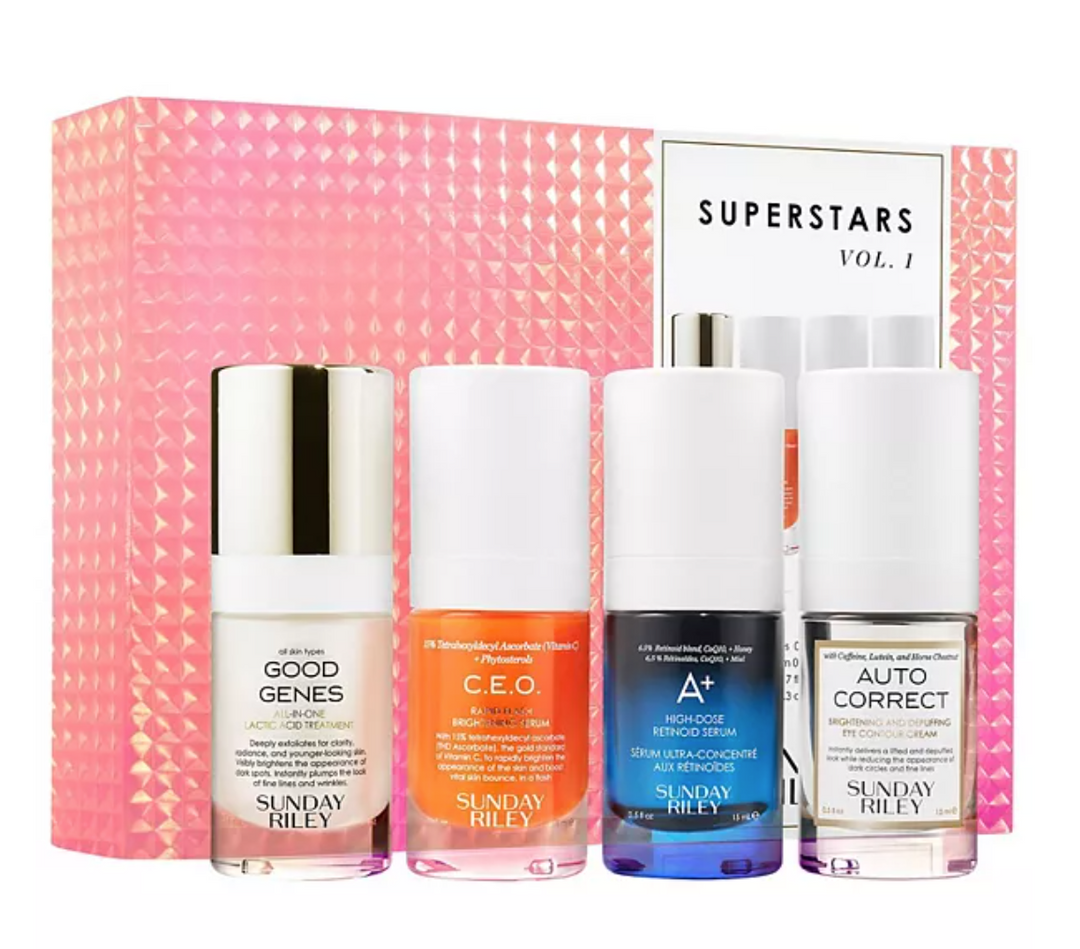 SUNDAY RILEY Superstars Anti-Aging Serum and Eye Kit