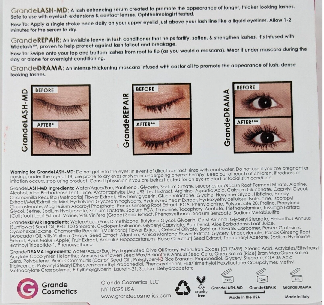 Grande Lash Repair Kit 3pc. Mini Set (Value $41)