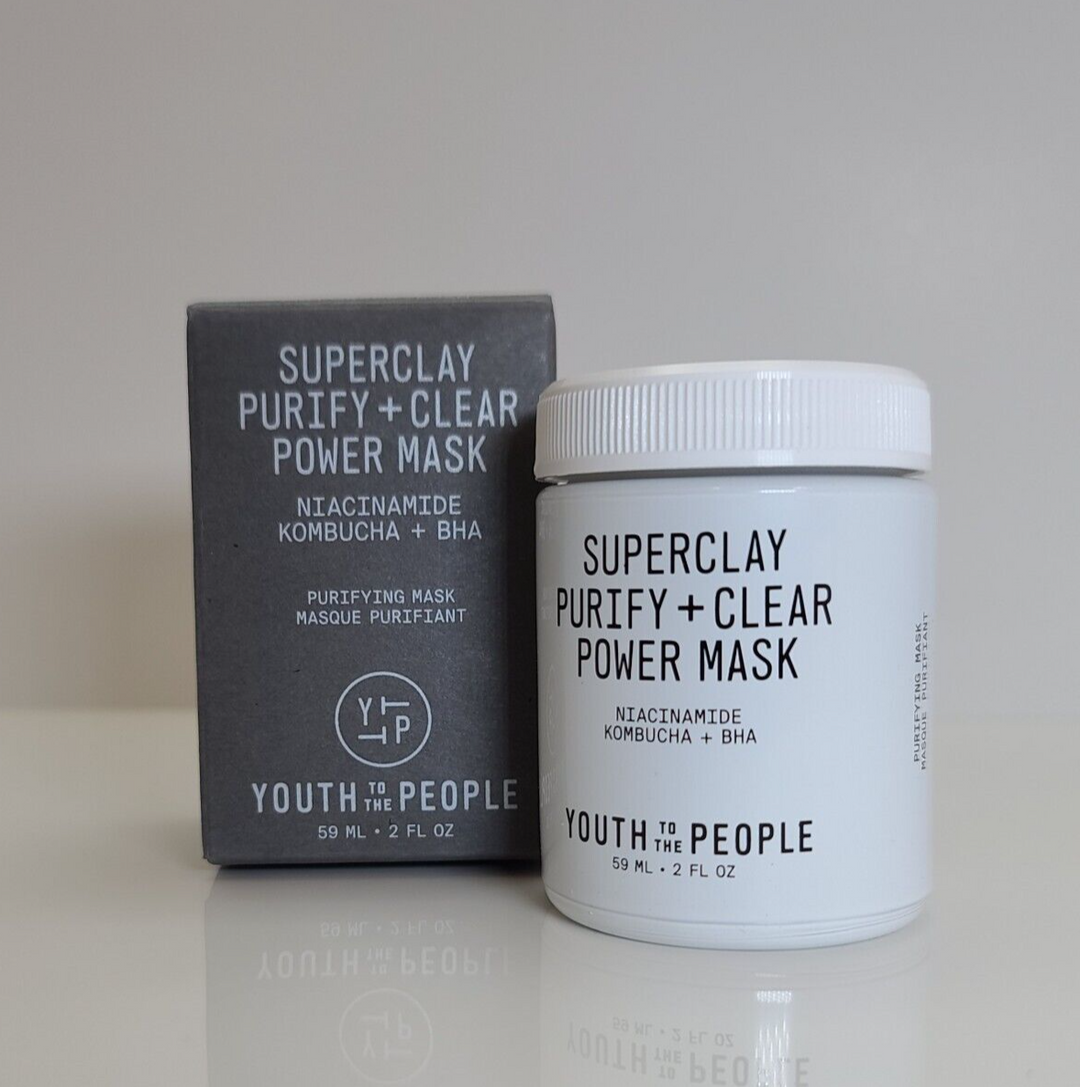 Youth To The People Superclay Purify + Clear Power Mask with Niacinamide